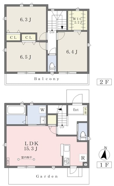 ヴィラージュ上鷺 M棟 M 間取り図