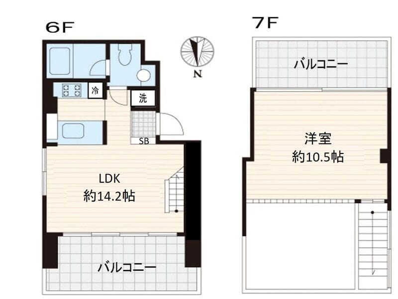 ESARES中野 601 間取り図