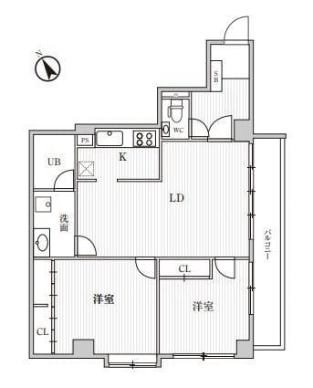 リエール市ヶ谷 201 間取り図