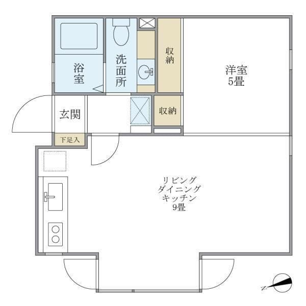 ヴィラージオ211 201 間取り図