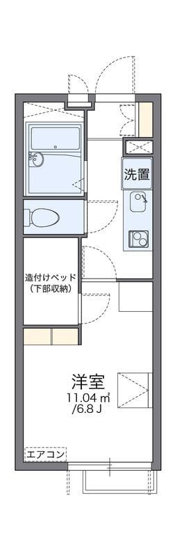 レオパレスポラリス 201 間取り図