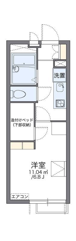 レオパレスポラリス 303 間取り図