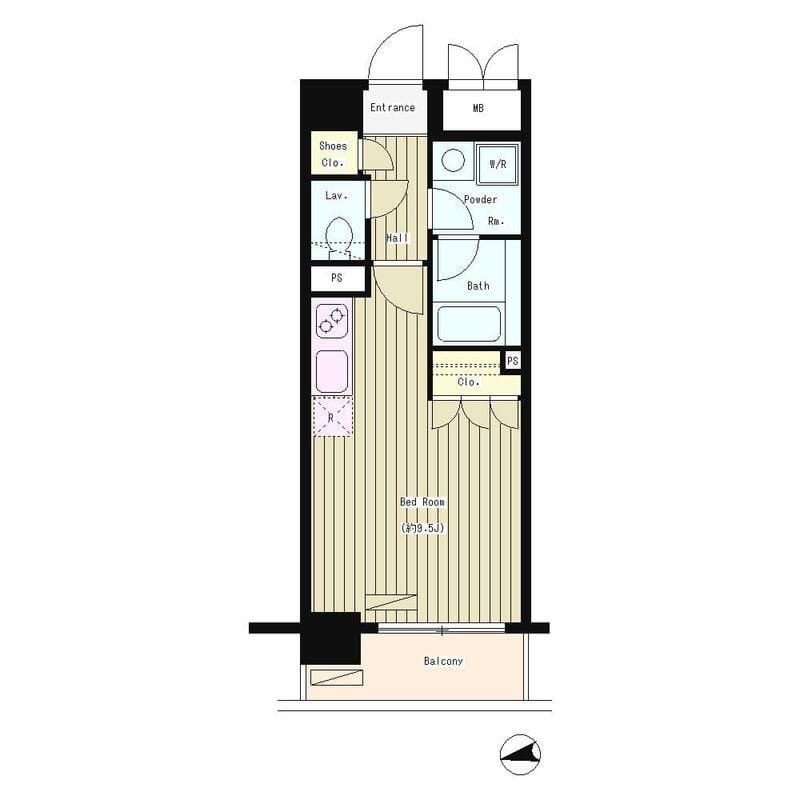 シティカレント大手町 903 間取り図