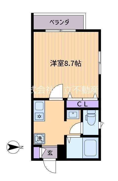 コーポオーロラ 301 間取り図