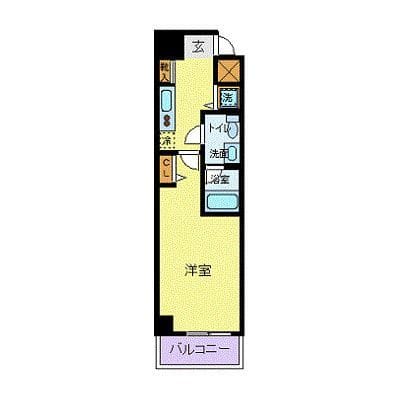 カスタリア蔵前 301 間取り図