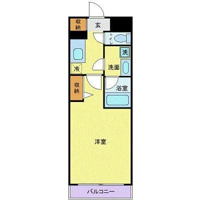 カスタリア蔵前 605 間取り図