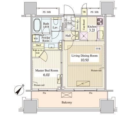 パークコート千代田富士見ザタワー 1213