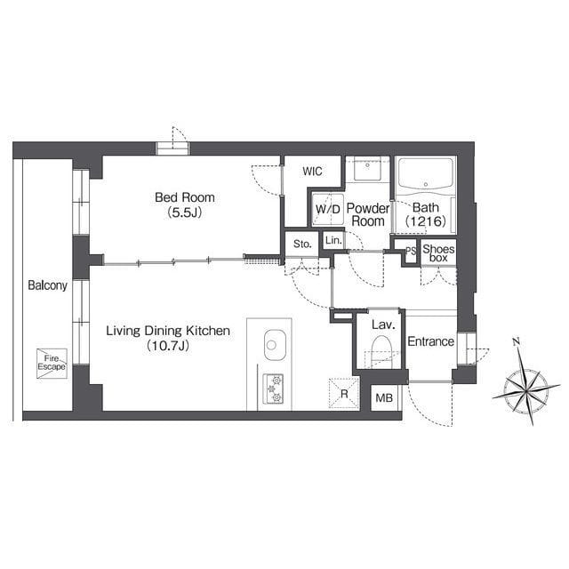 AIFLAT桜上水 309 間取り図