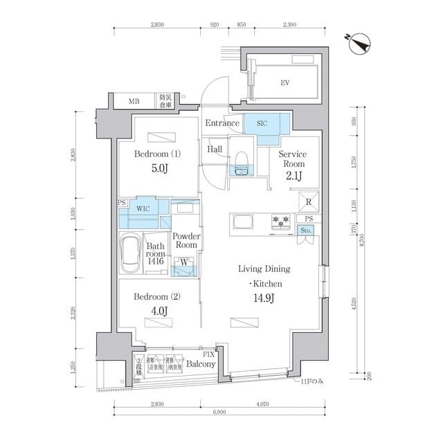 デュオフラッツ日本橋水天宮 1202