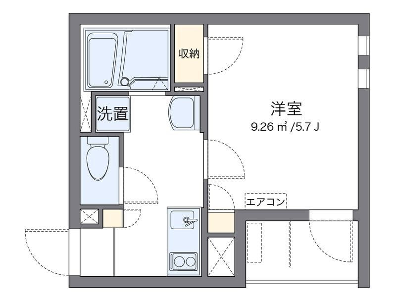 クレイノモンベルジェ 101 間取り図