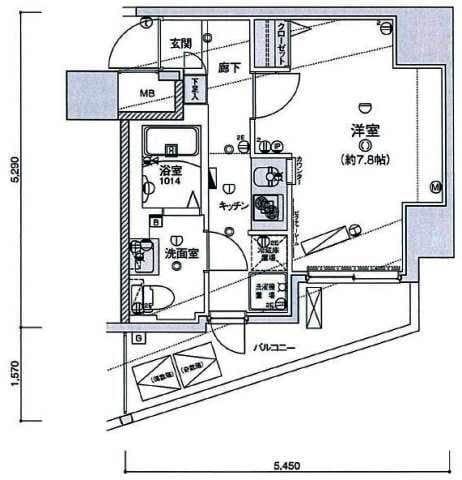 リヴシティ王子神谷 903 間取り図