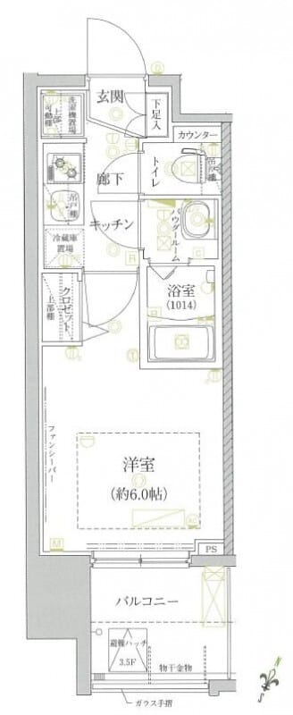 クレイシア芝浦 203