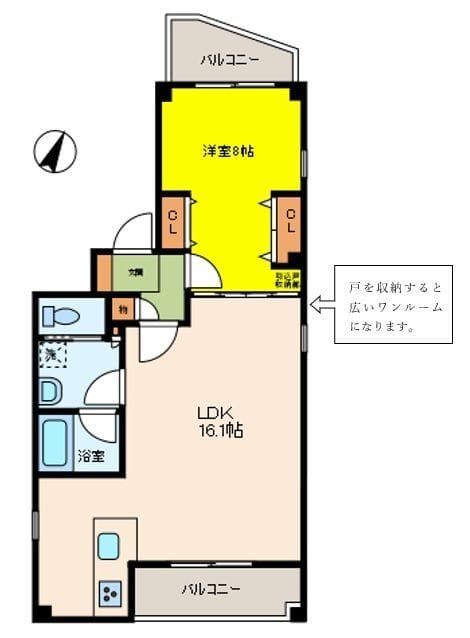 Stork Pond 上井草 201 間取り図