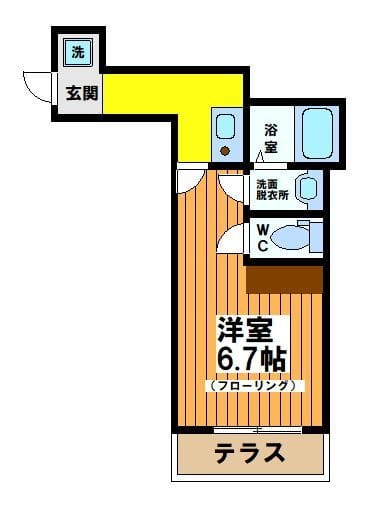 メゾンブランシュ下北沢 103 間取り図