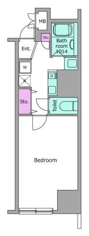 パークフラッツ西早稲田 0501 間取り図