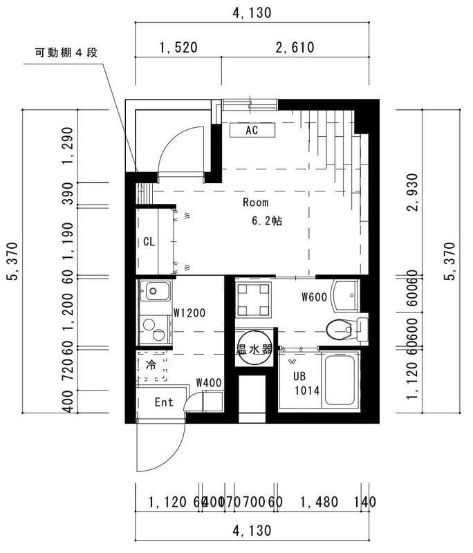 コスモ大井町 305 間取り図