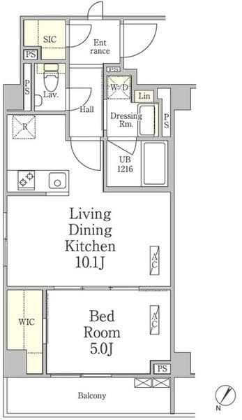 パークペルル池尻 110 間取り図