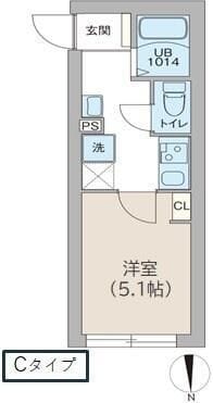 レピュア高円寺レジデンス 203 間取り図