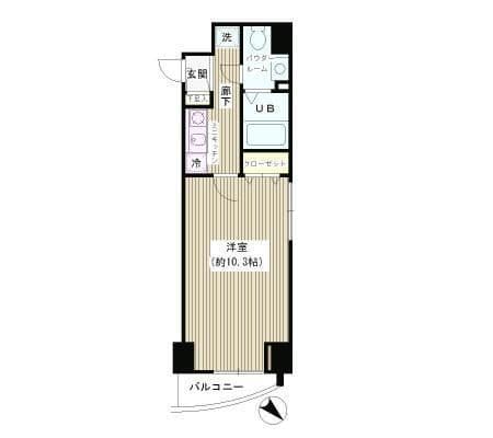 エスペラル池袋 201 間取り図