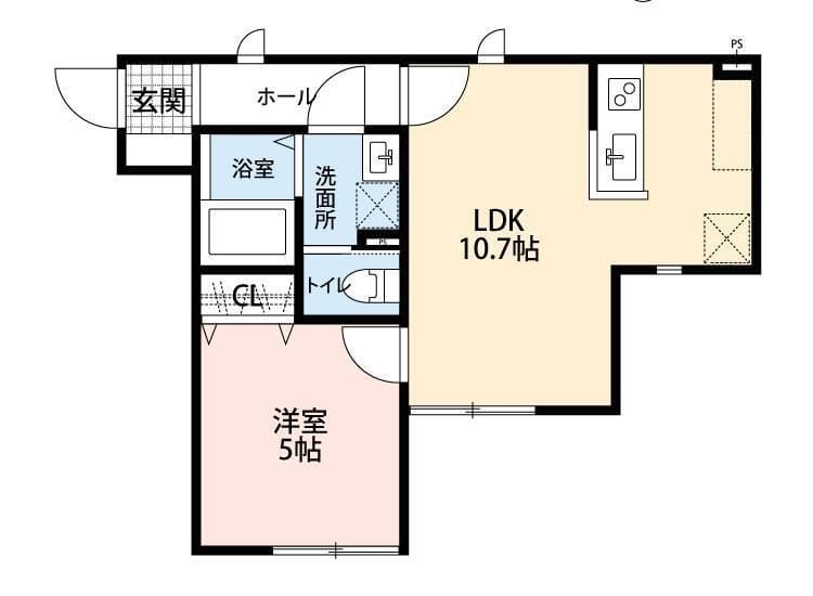 Blanc Cube 赤羽 303 間取り図