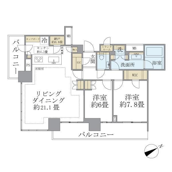 Brillia Tower 浜離宮 2106