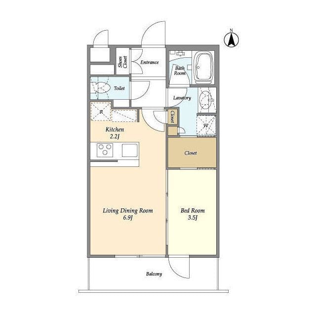 ラティエラ大森西 305 間取り図
