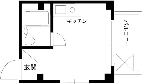 シティ御苑ビルB棟 402 間取り図