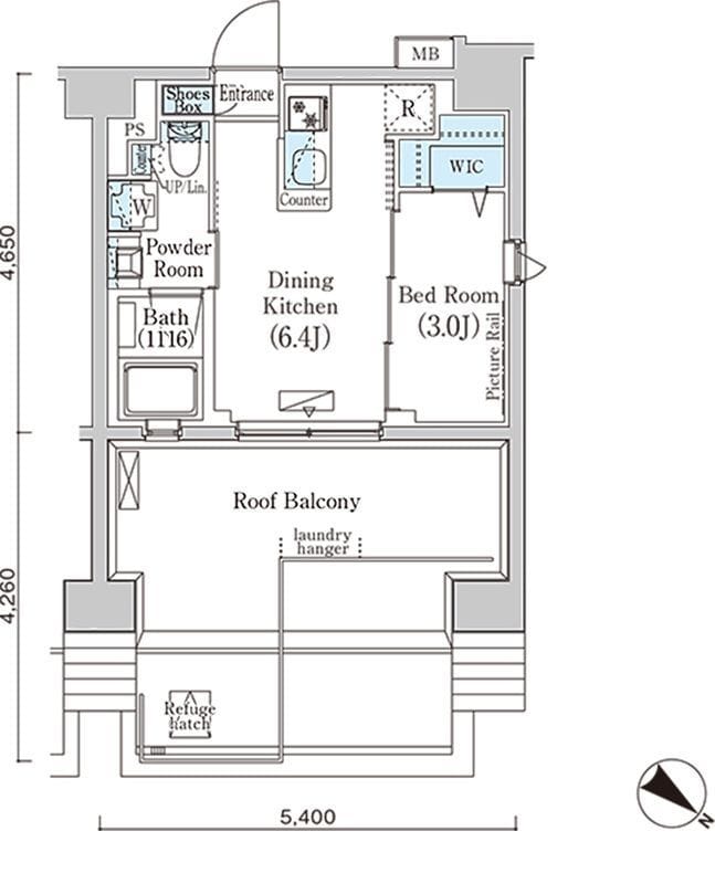 フルハウス赤羽 1205 間取り図