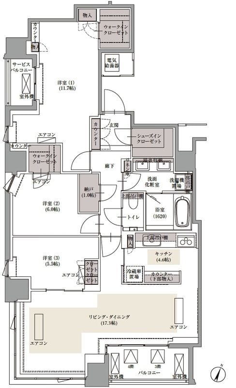 ブランズ四番町 304 間取り図