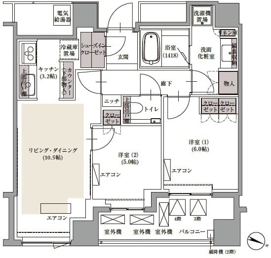 ブランズ四番町 409 間取り図