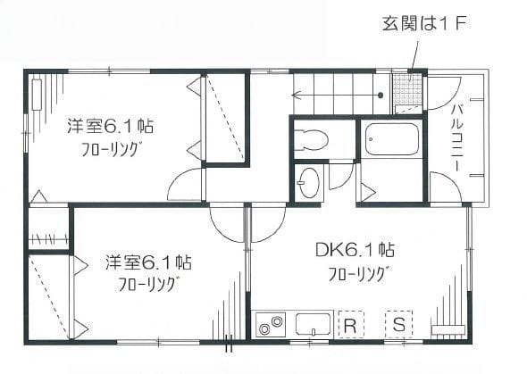 セントラルコート 201 間取り図