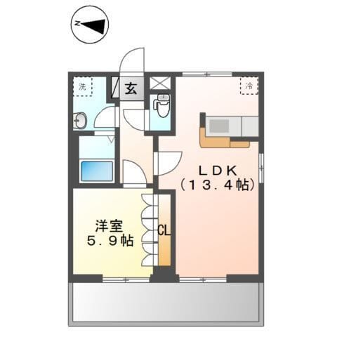 コンフォートレジデンス 201 間取り図