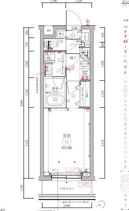 クレイシアIDZ祐天寺Ⅱ 215 間取り図