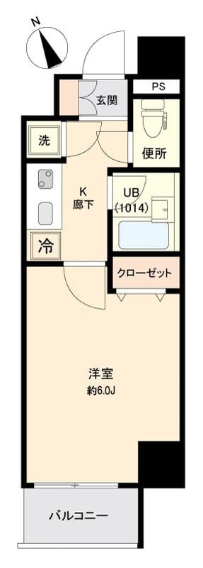 フォレシティ門前仲町 1001 間取り図