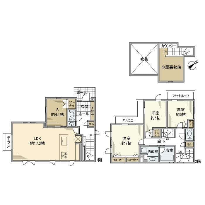 高井戸東戸建 0 間取り図