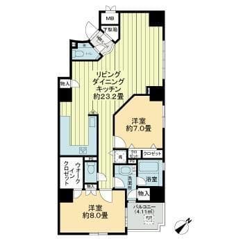 グランドステージ海岸通り 0305 間取り図