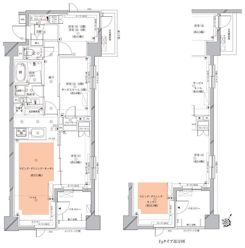 Opus residence Meguro Senzoku 106 間取り図