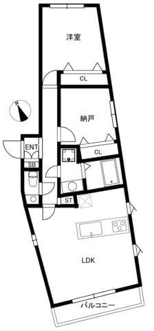 サンセリテ南麻布 201 間取り図