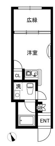 サンセリテ南麻布 204 間取り図