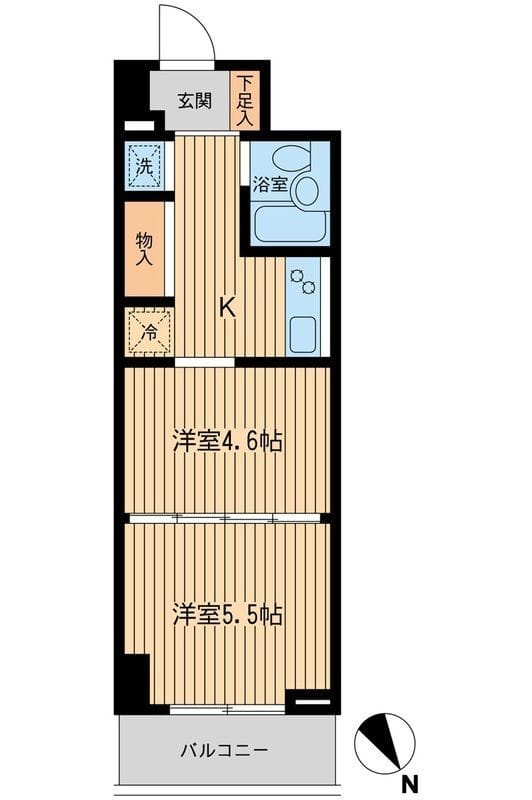 メゾン・デュ・オーラ 山下町 0703 間取り図
