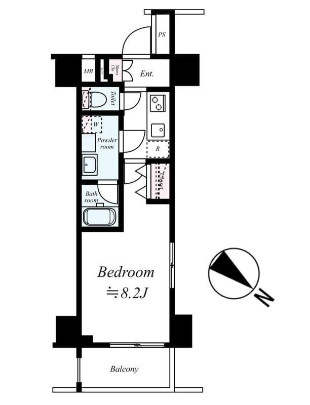 GENOVIA王子神谷skygarden 306 間取り図