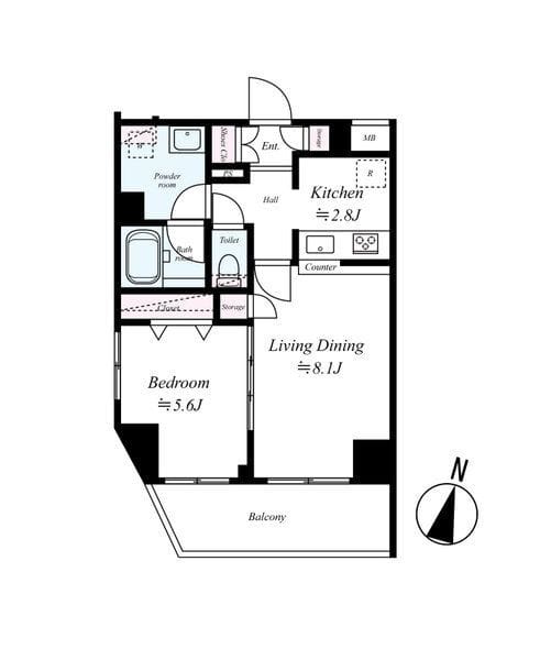 GENOVIA王子神谷skygarden 606 間取り図