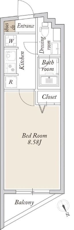 La Douceur赤塚 0404 間取り図