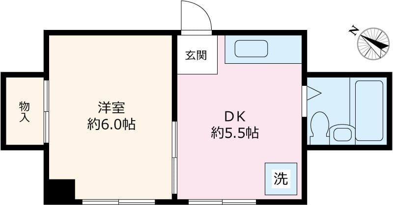 KOB8 302 間取り図