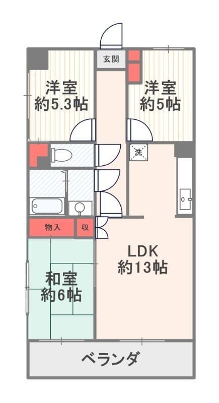 川口飯塚第3ローヤルコーポ 2F
