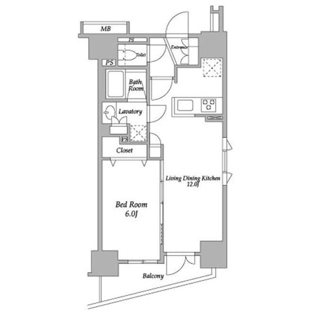 グランカーサ三ノ輪 0902 間取り図