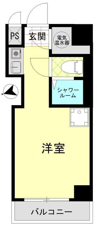 ハイツ芝大門 607 間取り図