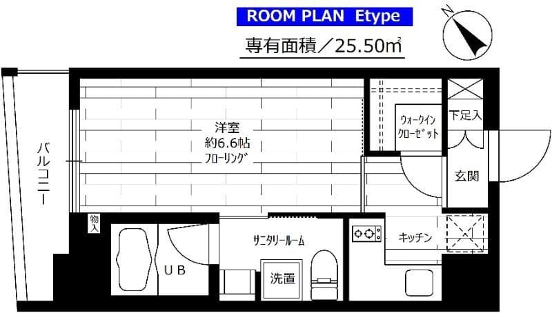 ステージファースト駒沢 605 間取り図