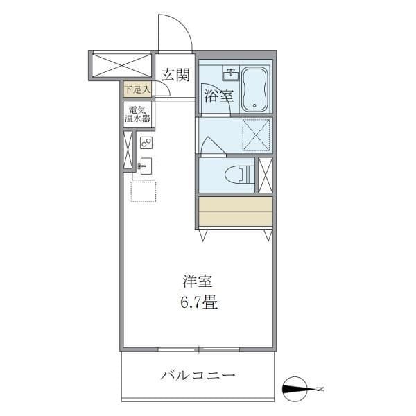 メゾンベール南麻布 107 間取り図