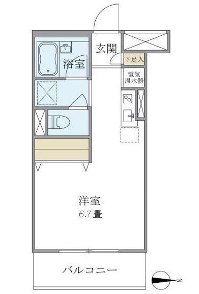 メゾンベール南麻布 110 間取り図